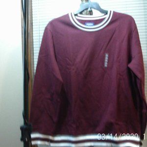 New mens XL Arizona Sweatshirt in Autumn Burgundy